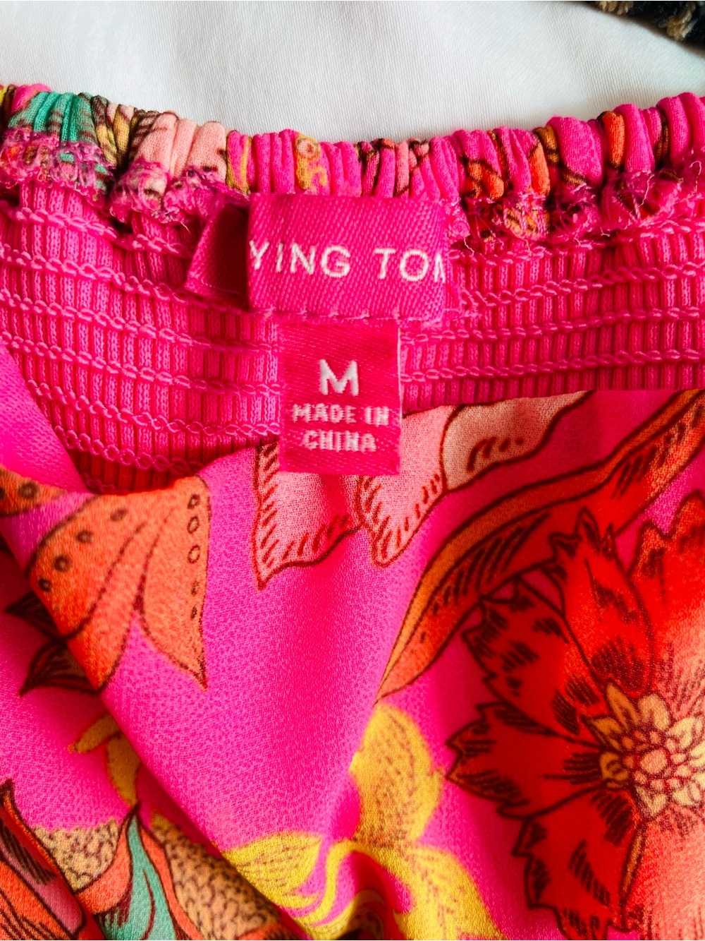 Flying Tomato Hot Pink Floral Ruffle Mini Dress - Picture 3 of 4